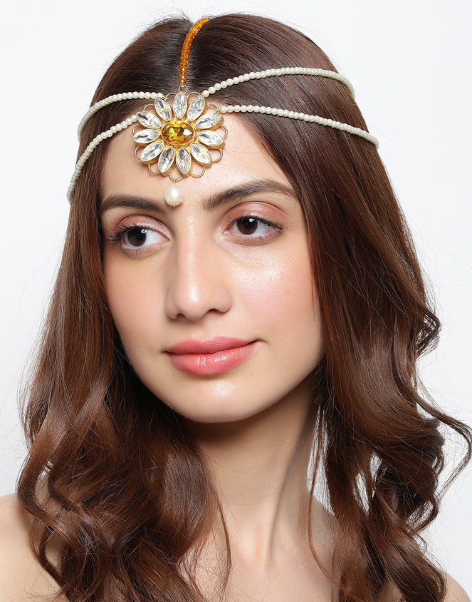 YELLOW SUNFLOWER HEADPIECE