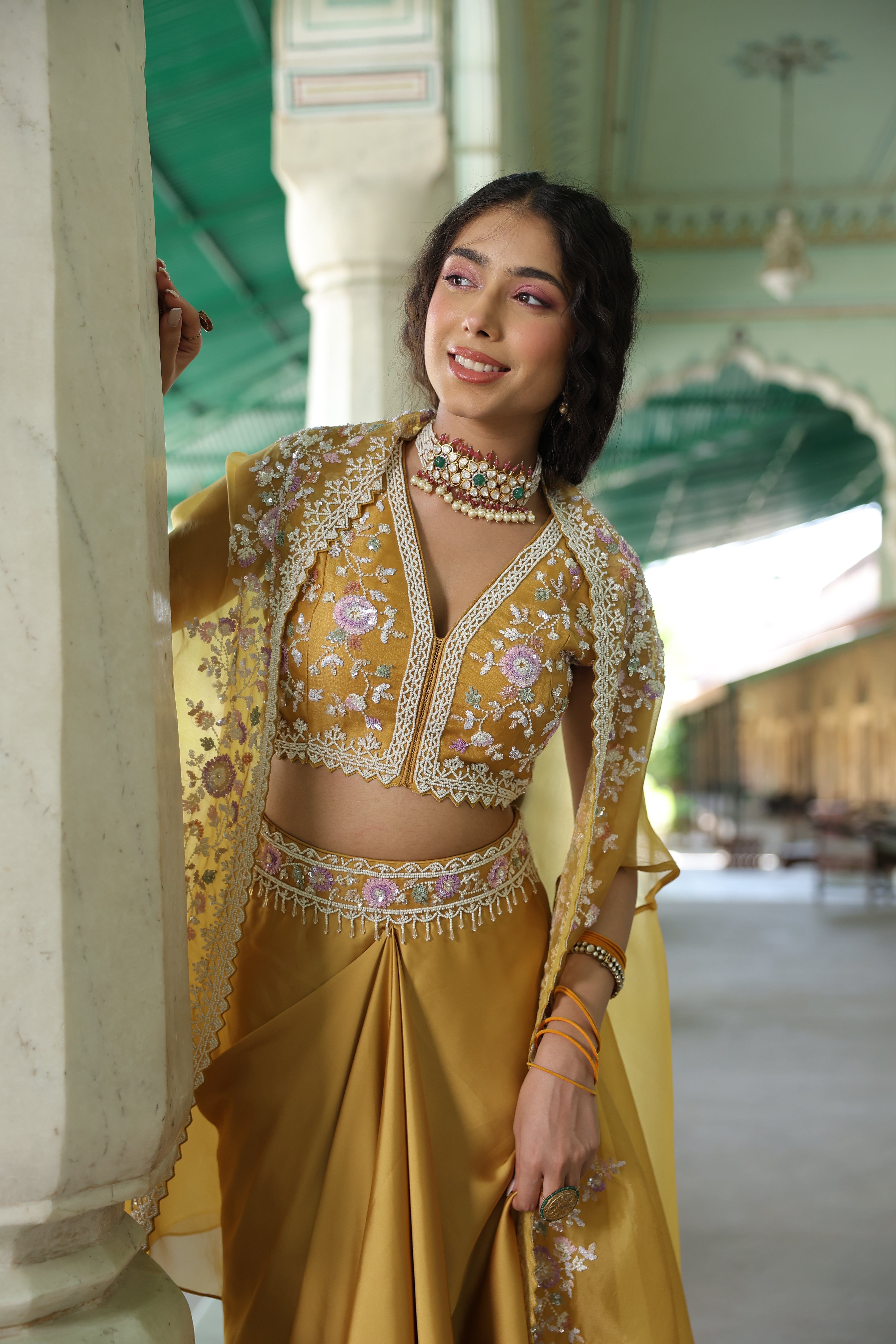 ENCRUSTED MOISSANITE NECKLACE SET WITH EARRINGS