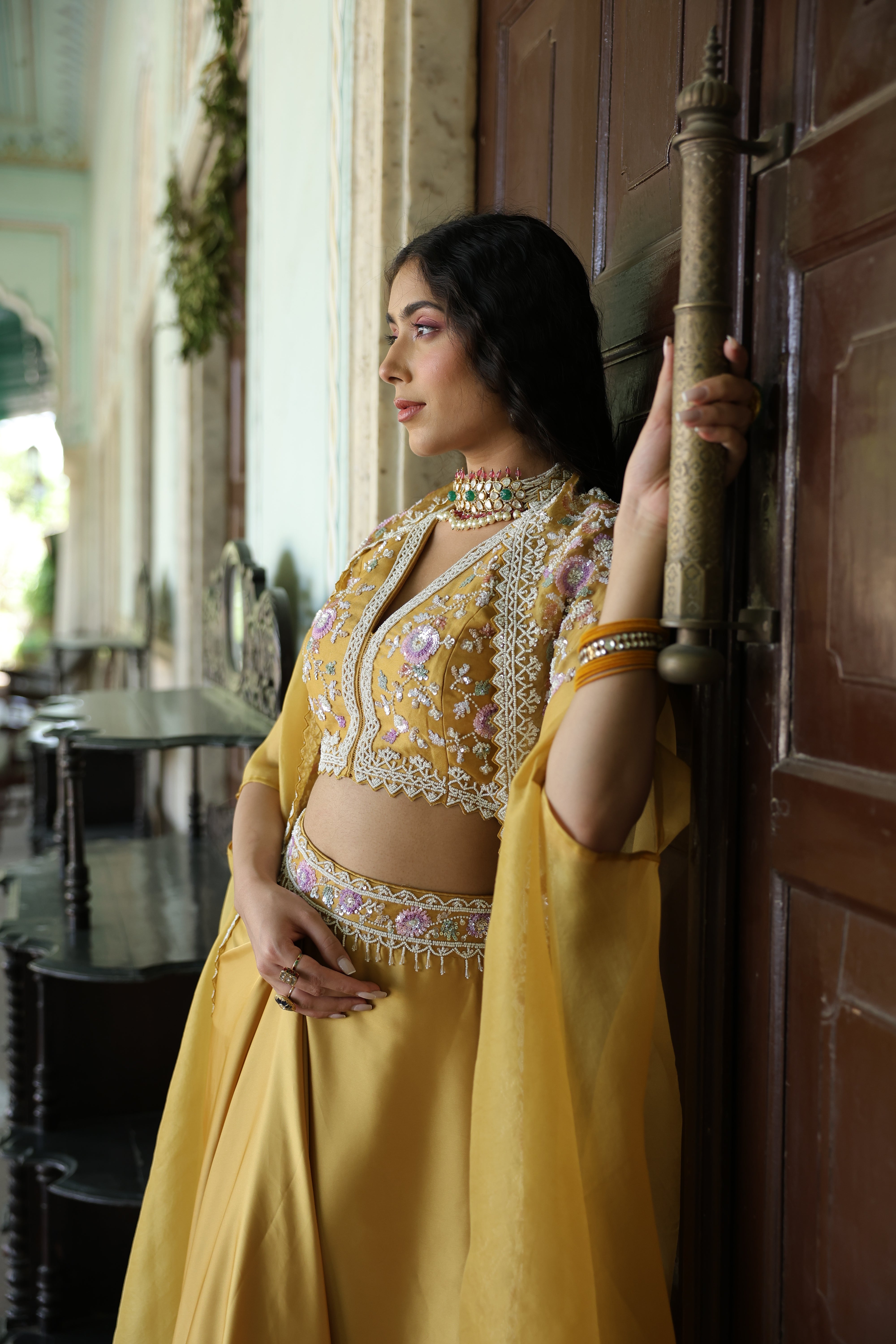 ENCRUSTED MOISSANITE NECKLACE SET WITH EARRINGS