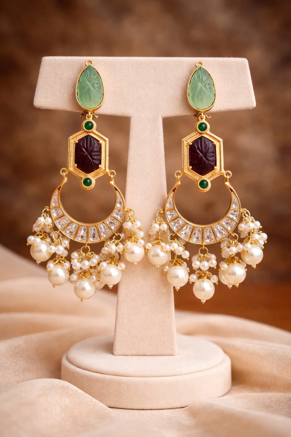 ELARA PEARL DROP CHANDBALI