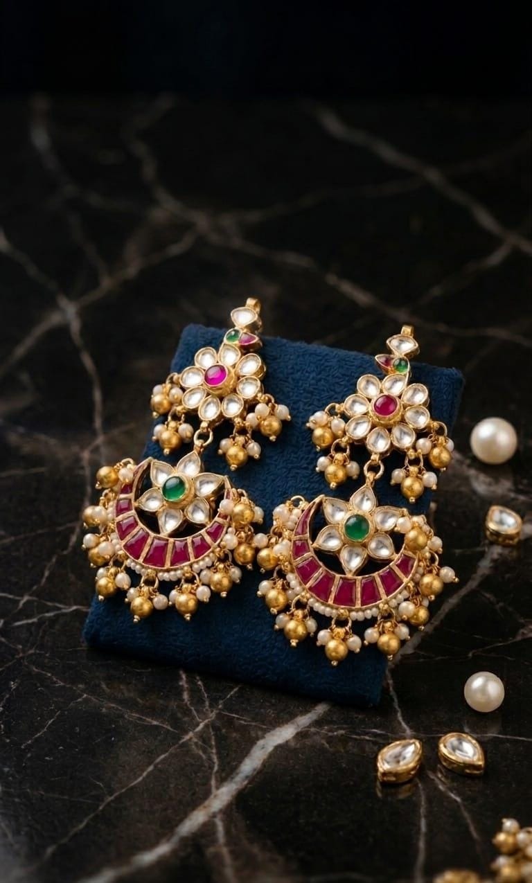 HERITAGE MEENAKARI EARRING