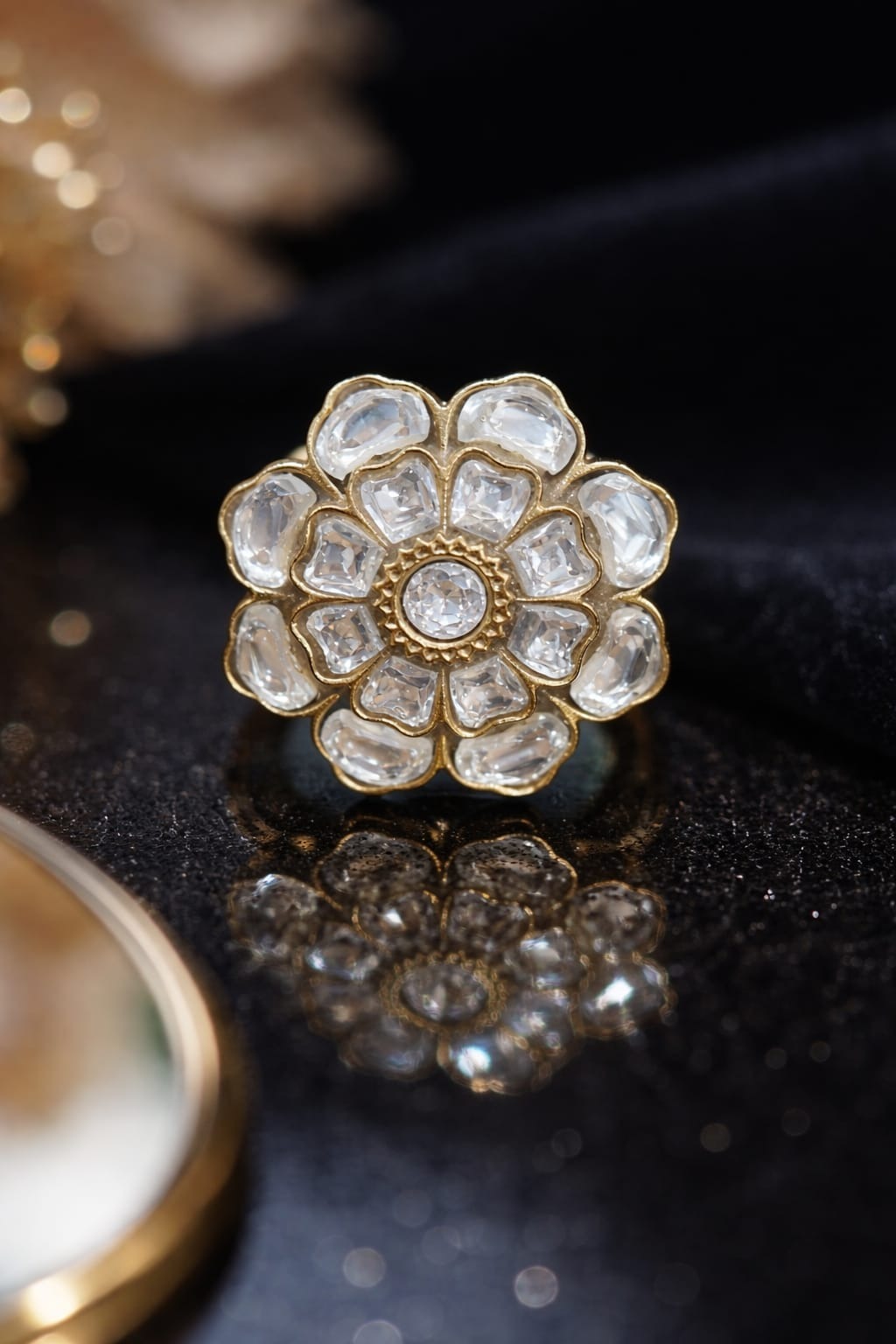 MIDNIGHT CAMELLIA RING