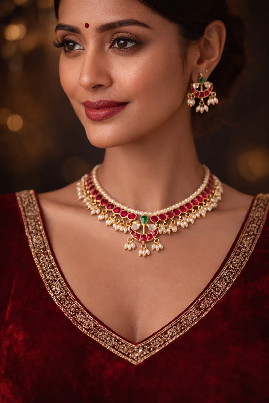 VELVET ROSE NECKLACE