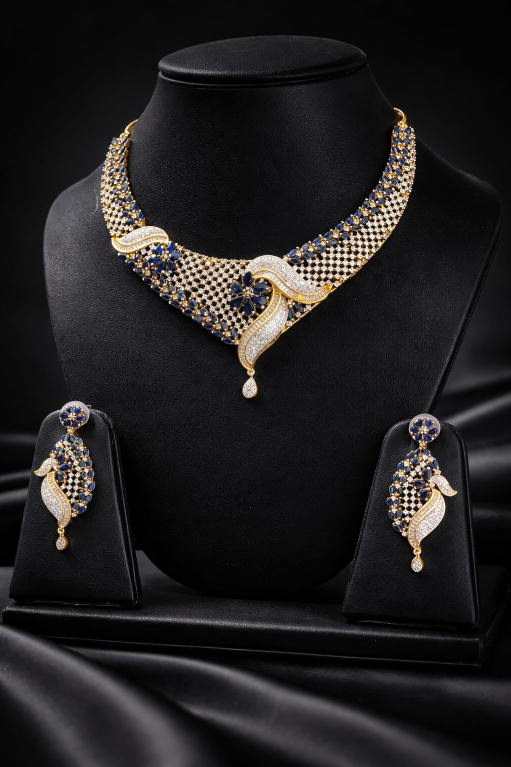 BLUE AURA LUXE NECKLACE SET