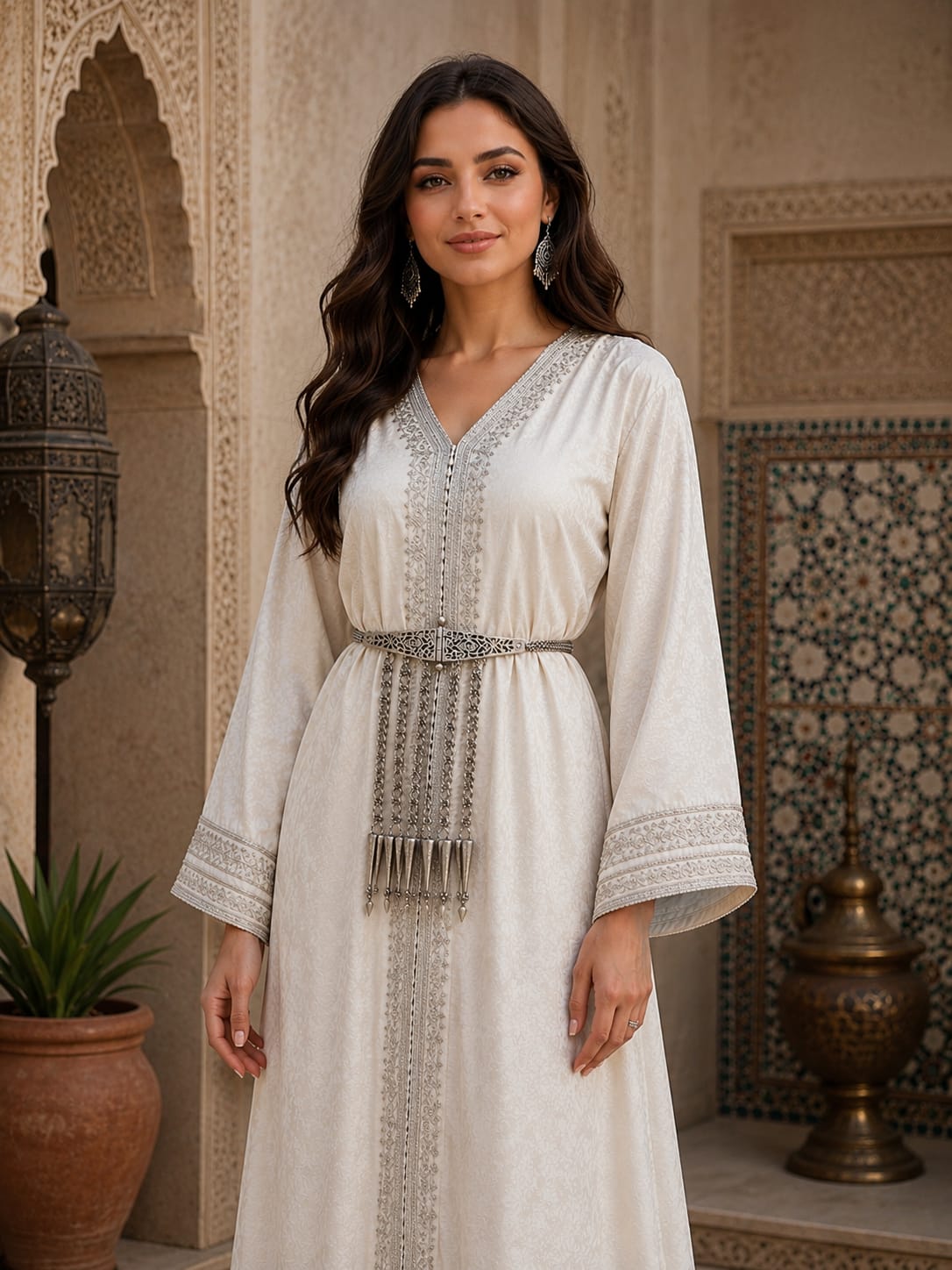 Silver Heritage Chain Tassel Waist Belt IN 925 SILVER