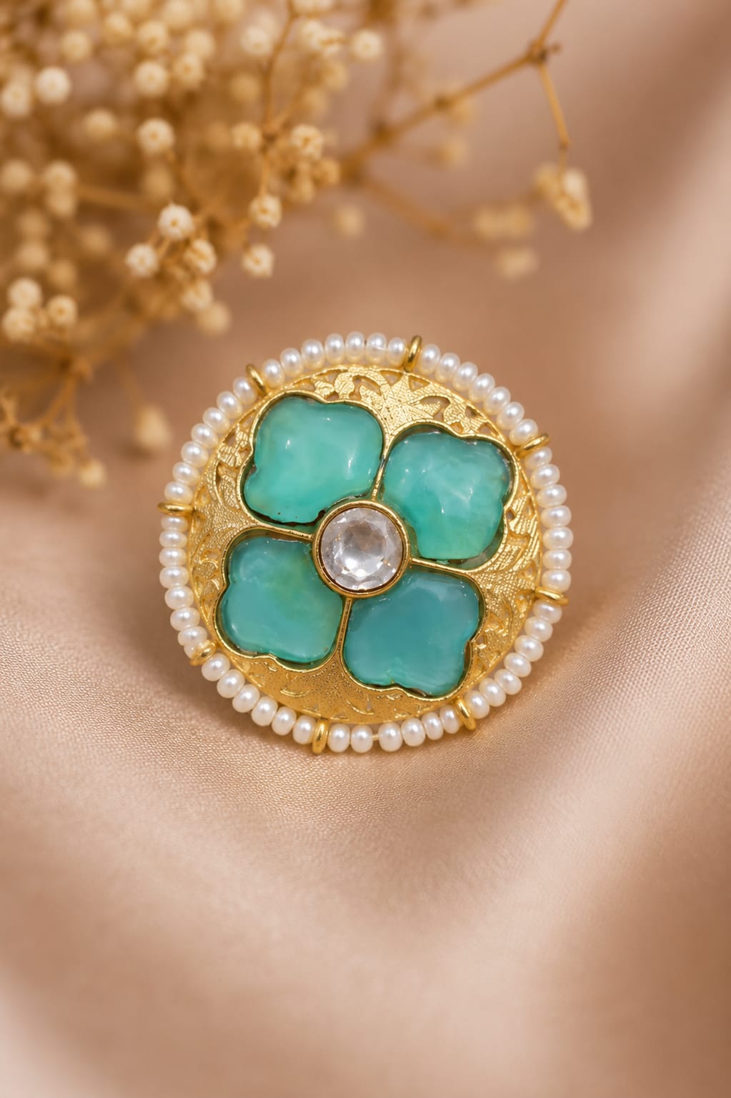 AQUA BLOSSOM RING