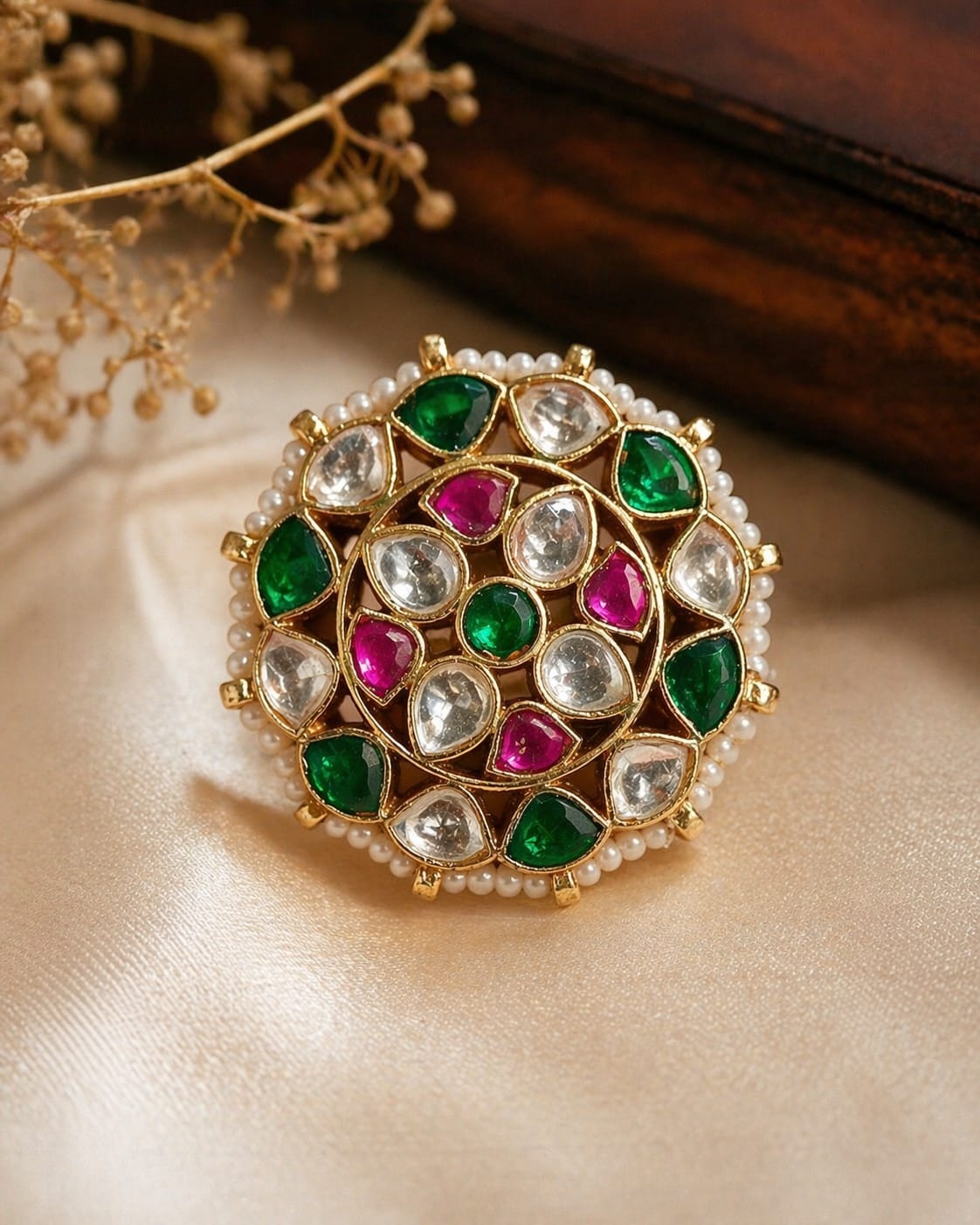 PANNA GULAB RING