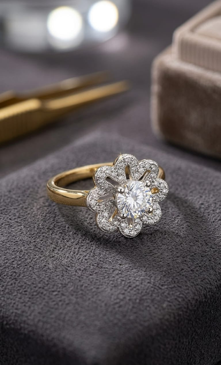 The Charu Floral Cocktail Ring