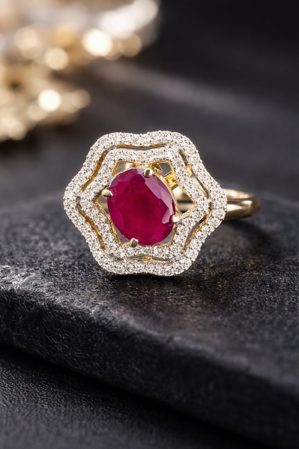 Ruhi Ruby Statement Ring