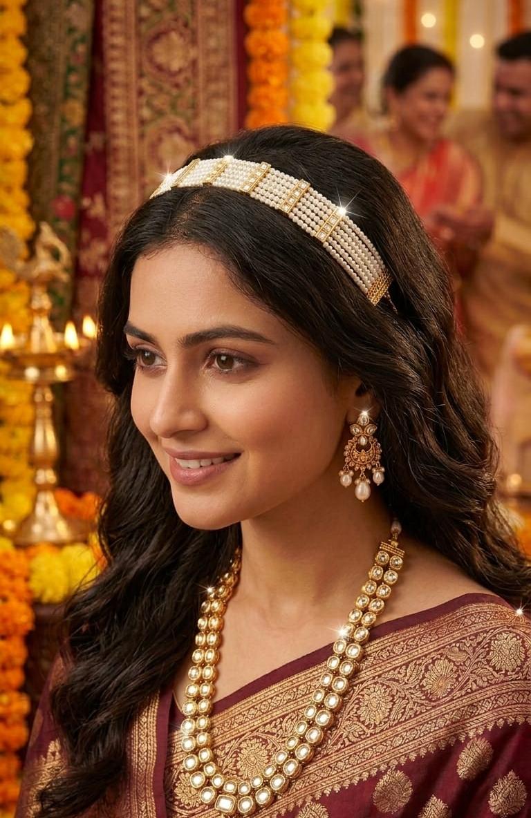 Kundan Matha Patti / Sheeshphool IN 925 SILVER