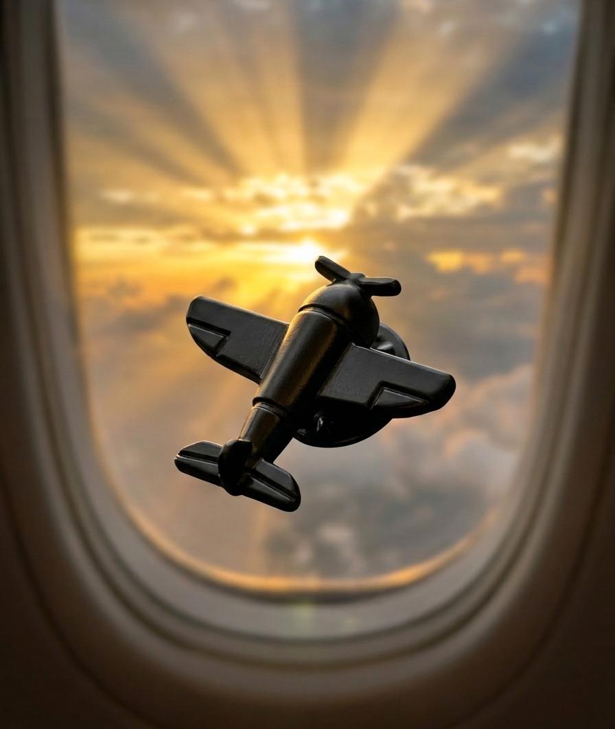 The Aviator's Journey: Vintage Aeroplane Brooch