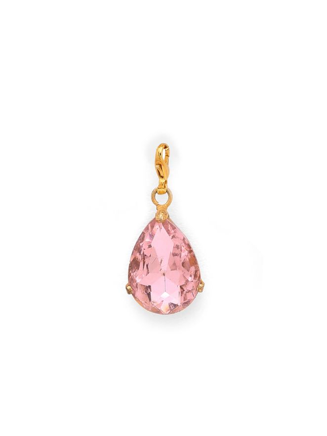 PINK CRYSTAL DROP CHARM